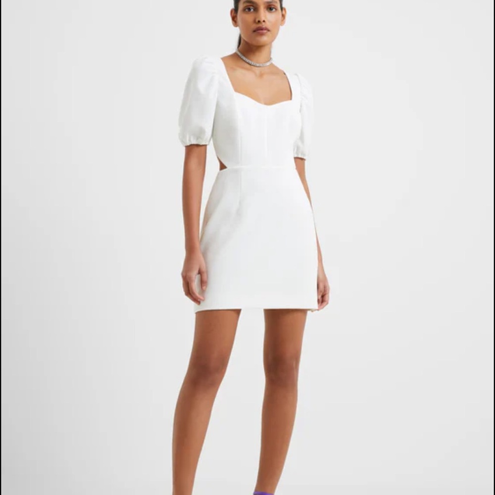French connection - never worn/tags on- Whisper Ruth Sweetheart Neck Dress